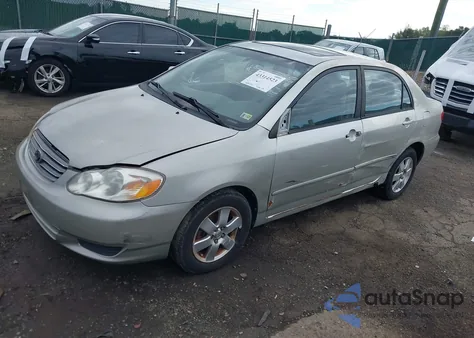 2004 Toyota Corolla Le from USA, damaged, VIN 2T1BR38E74C307368